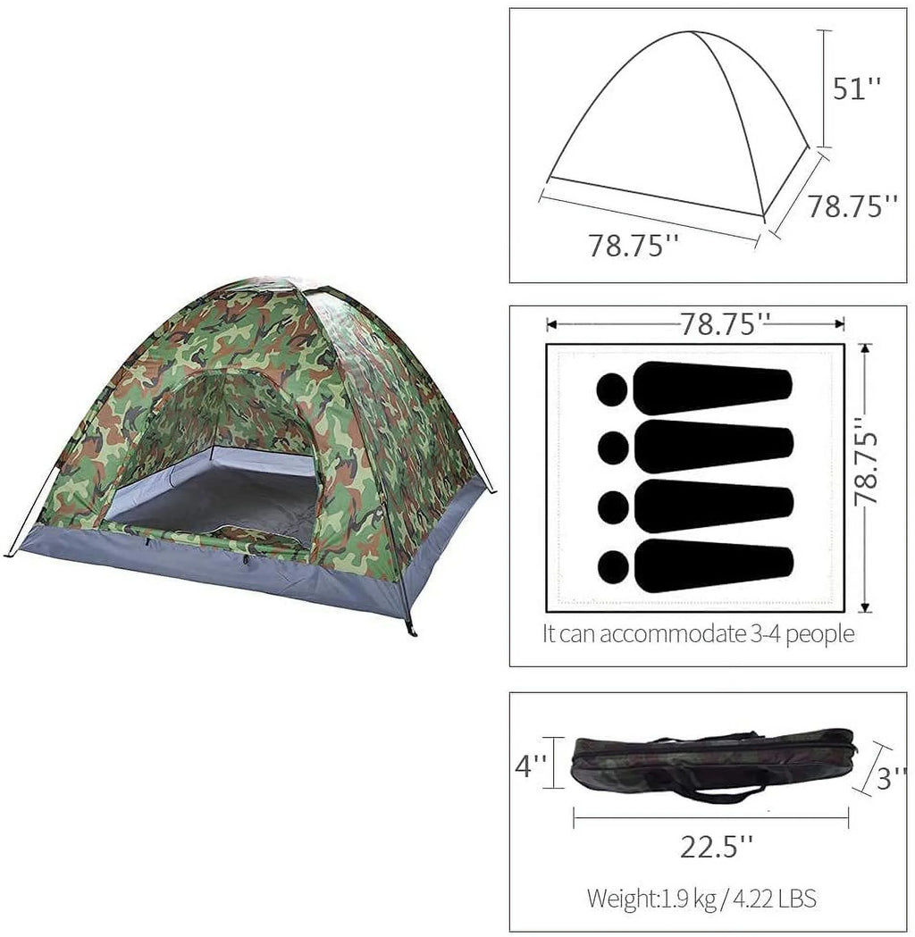 Camouflage Camping Dome Tent M7329
