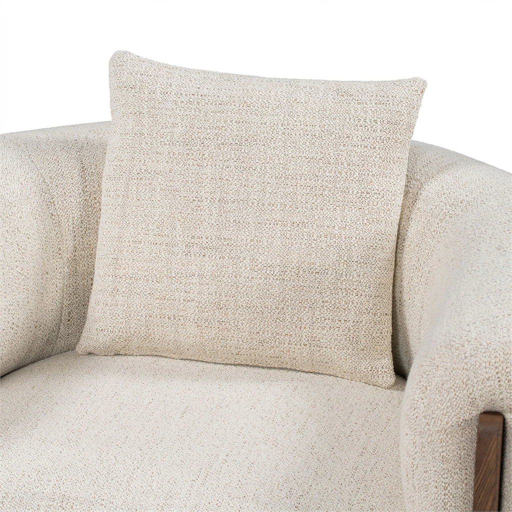 Cream Fabric Accent Chair J76255