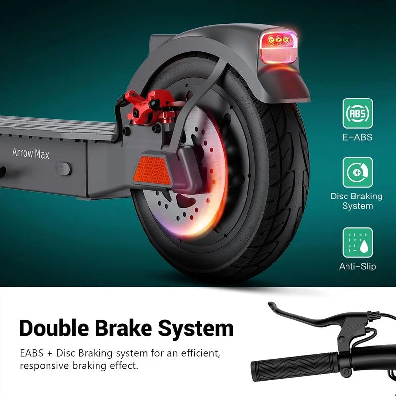 Electric Scooter with 500W Motor, 8.5 Solid Tires, 15 Miles Range B574