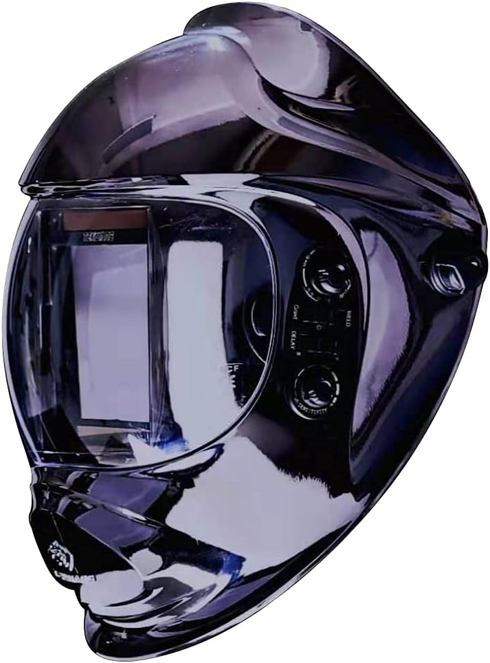 Auto Darkening Welding Helmet with Ultra Large Viewing Screen, 4 Arc Sensor, 1/1/1/2 Optical Clarity M716367