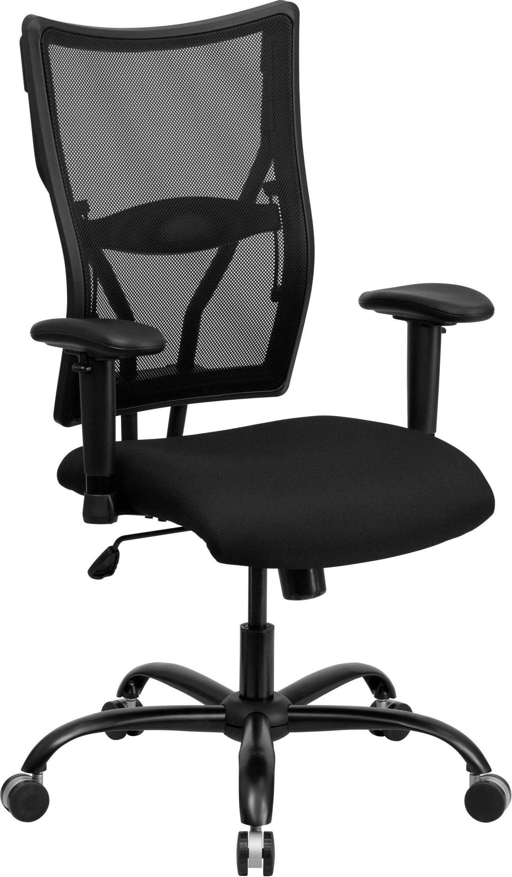 Black Mesh Office Chair with Arms, 400 lb. Capacity Z8766