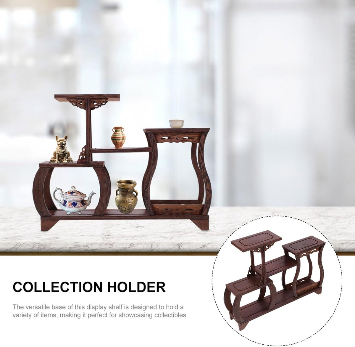 Chinese Wood Display Stand Base H21589