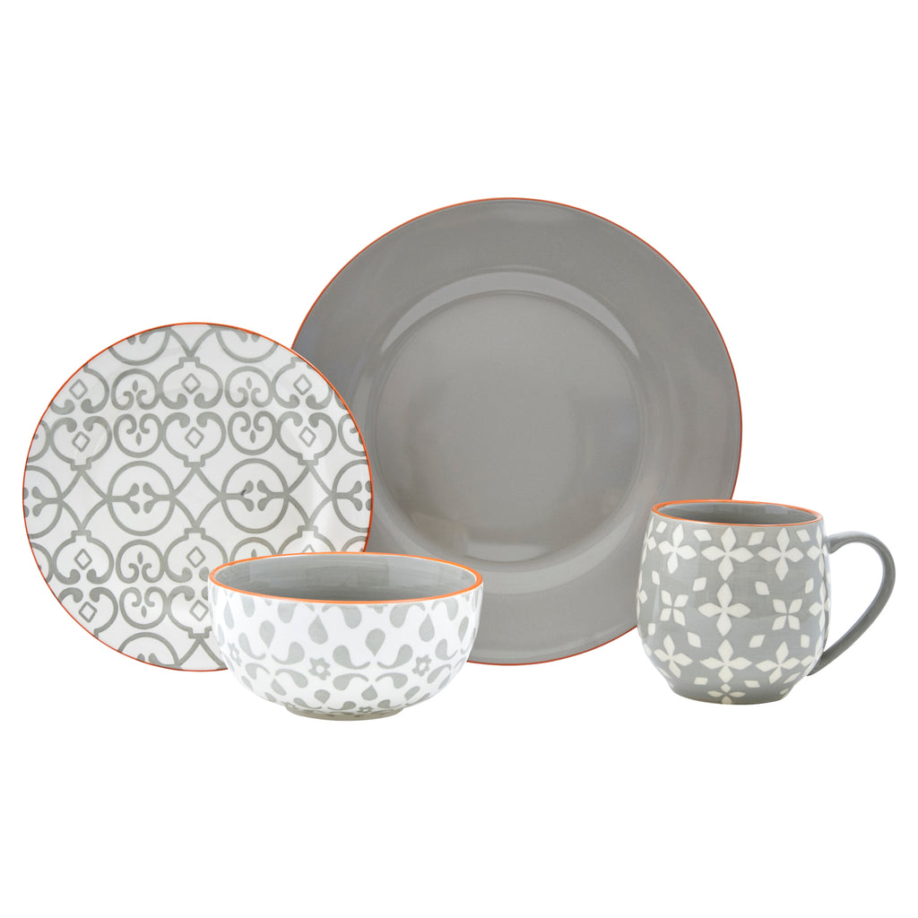 16 Piece Stoneware Dinnerware Set O19712