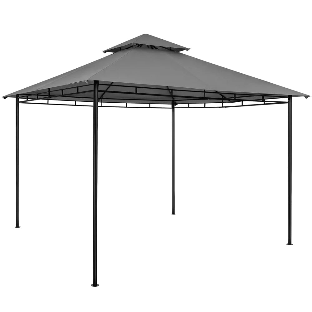 11×11 ft Outdoor Patio Gazebo Tent, Dark Gray V532366