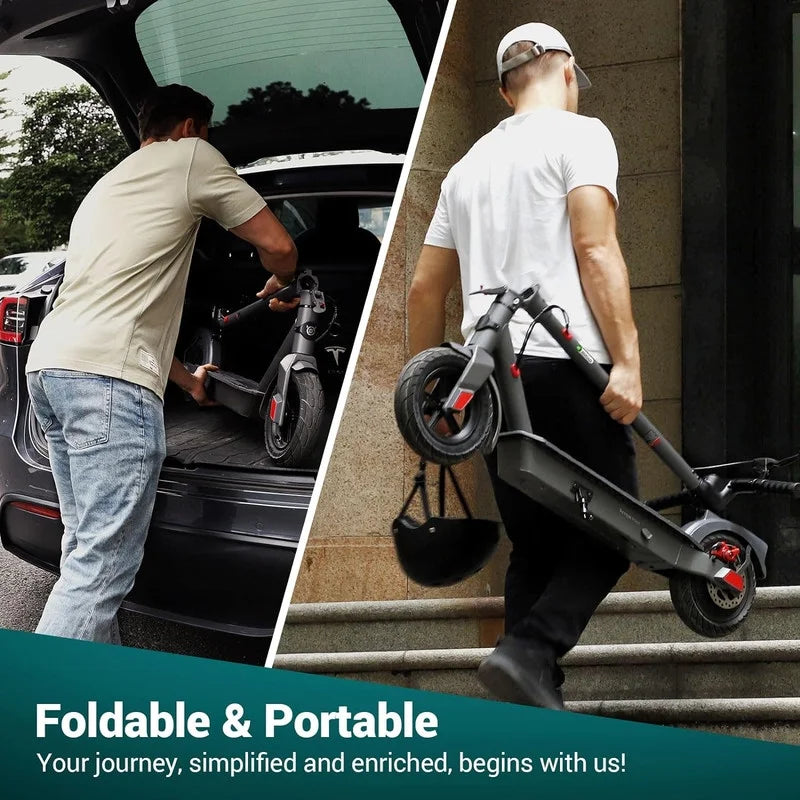 Electric Scooter with 500W Motor, 8.5 Solid Tires, 15 Miles Range B574