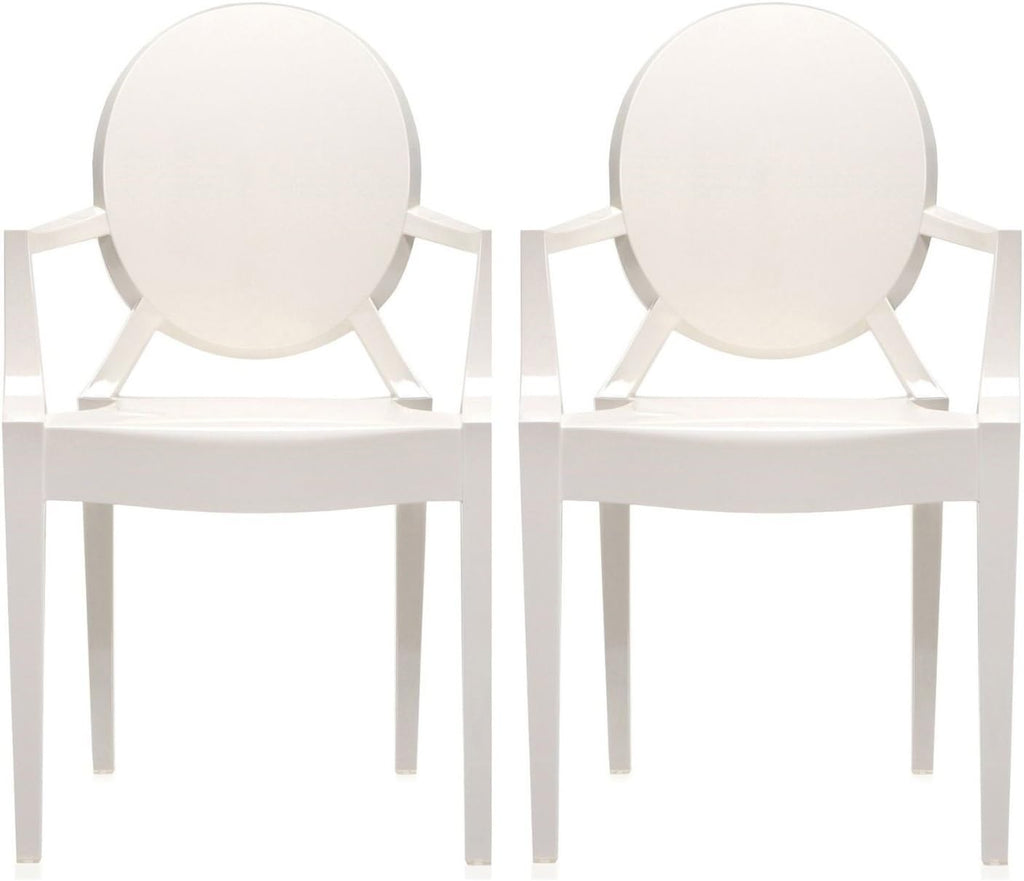 Set of 2 30” Clear Polycarbonate Bar Stool E92945