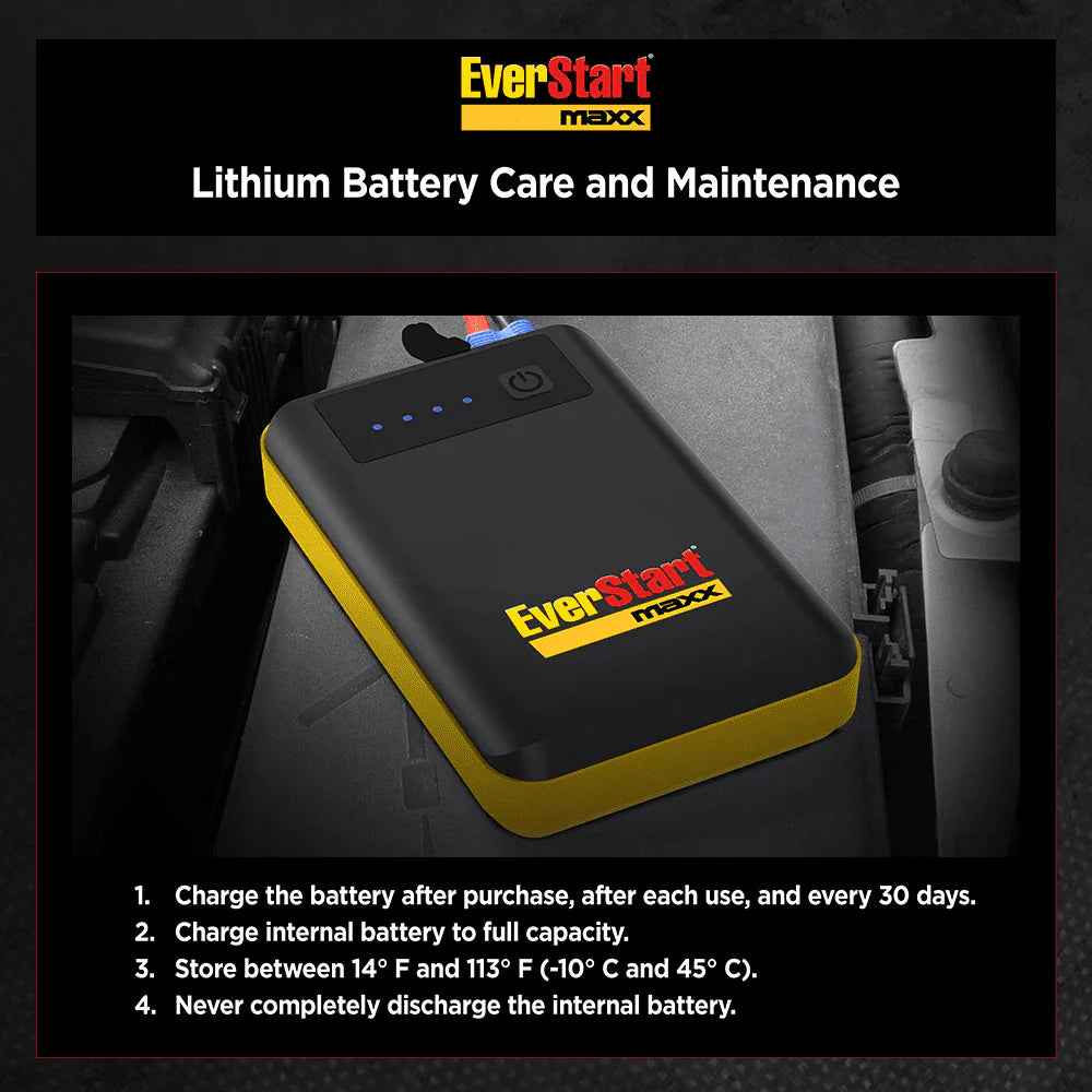 12V Lithium Ion Jump Starter and Portable Power Pack X42880