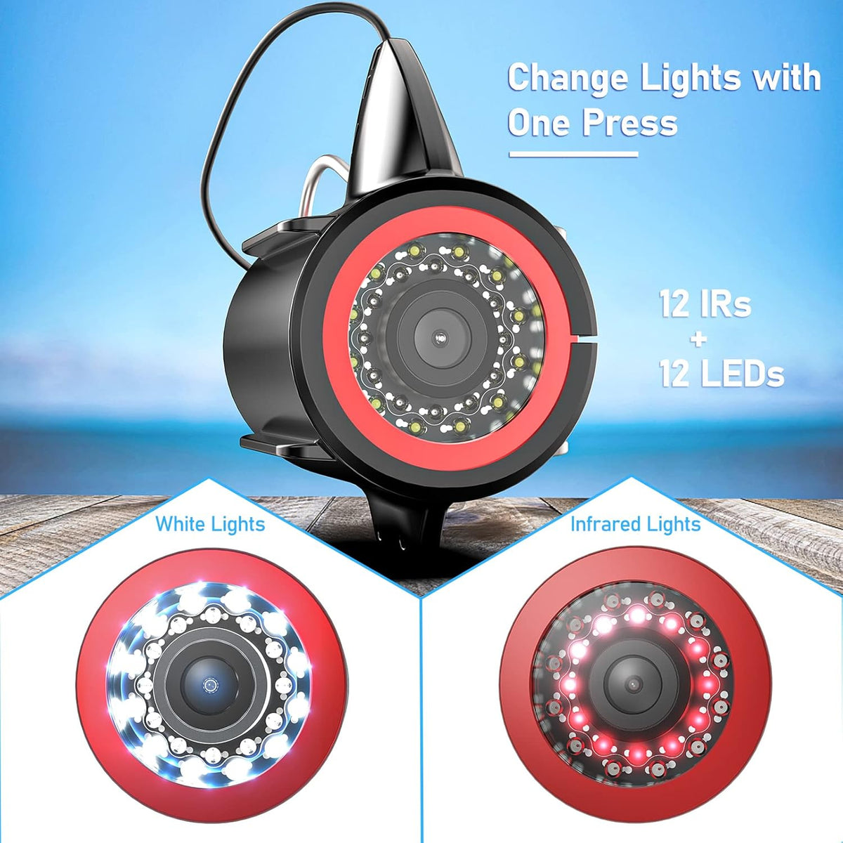 Underwater Fishing Camera with 7'' LCD Display O765089