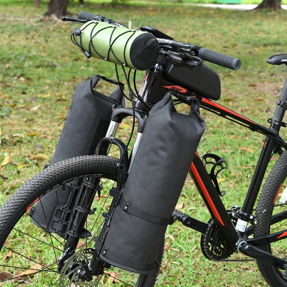 3L/7L Waterproof Bike Fork Bag with Roll Top J943513