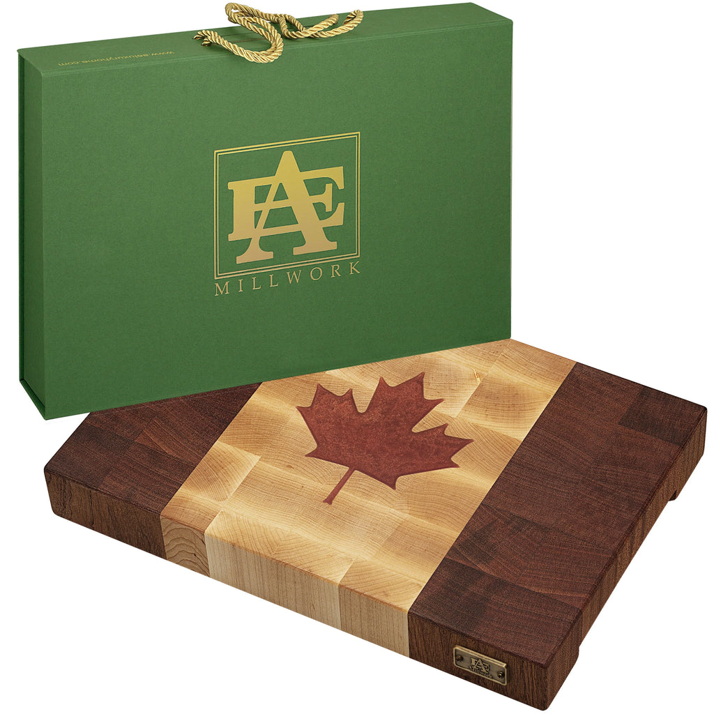 Mahogany Maple Epoxy Wood End Grain Cutting Board A64397