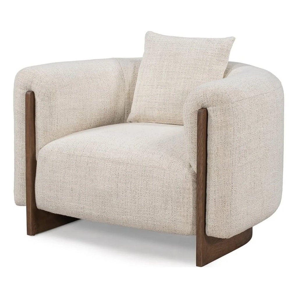 Cream Fabric Accent Chair J76255