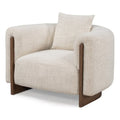 Cream Fabric Accent Chair J76255