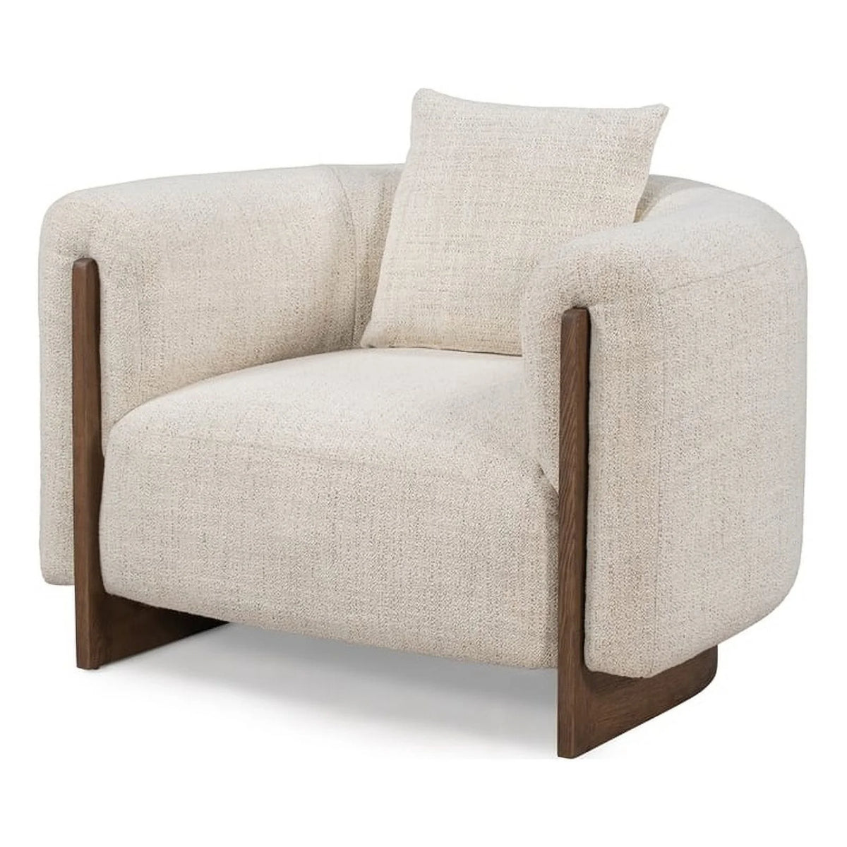 Cream Fabric Accent Chair J76255