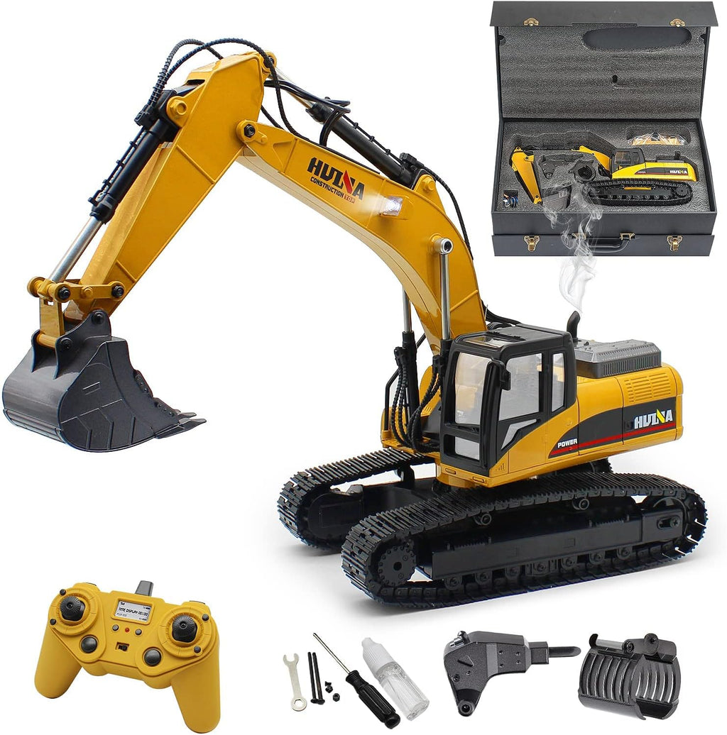 Full Metal Remote Control Excavator Toy, 23 Channel L24546