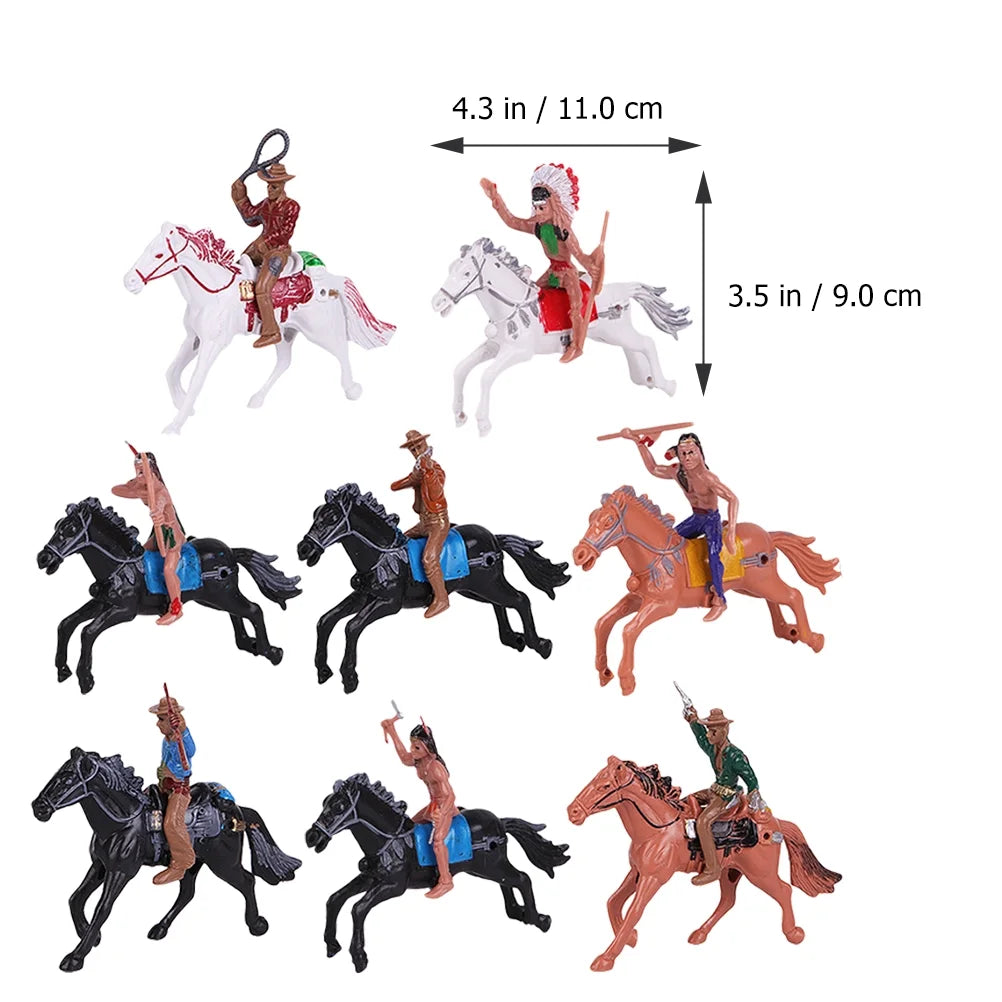 Indian Toys Soldier Figure Playset Miniature Figurines Educational Science Figurine Historical Wild P3645