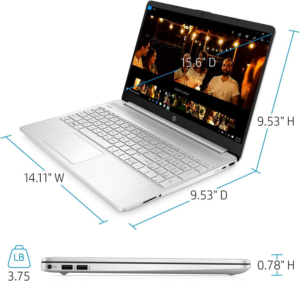 15.6'' FHD Micro-Edge Laptop, AMD Hexa-Core Ryzen 5 5500U, 8GB RAM, 256GB PCIe SSD B984077