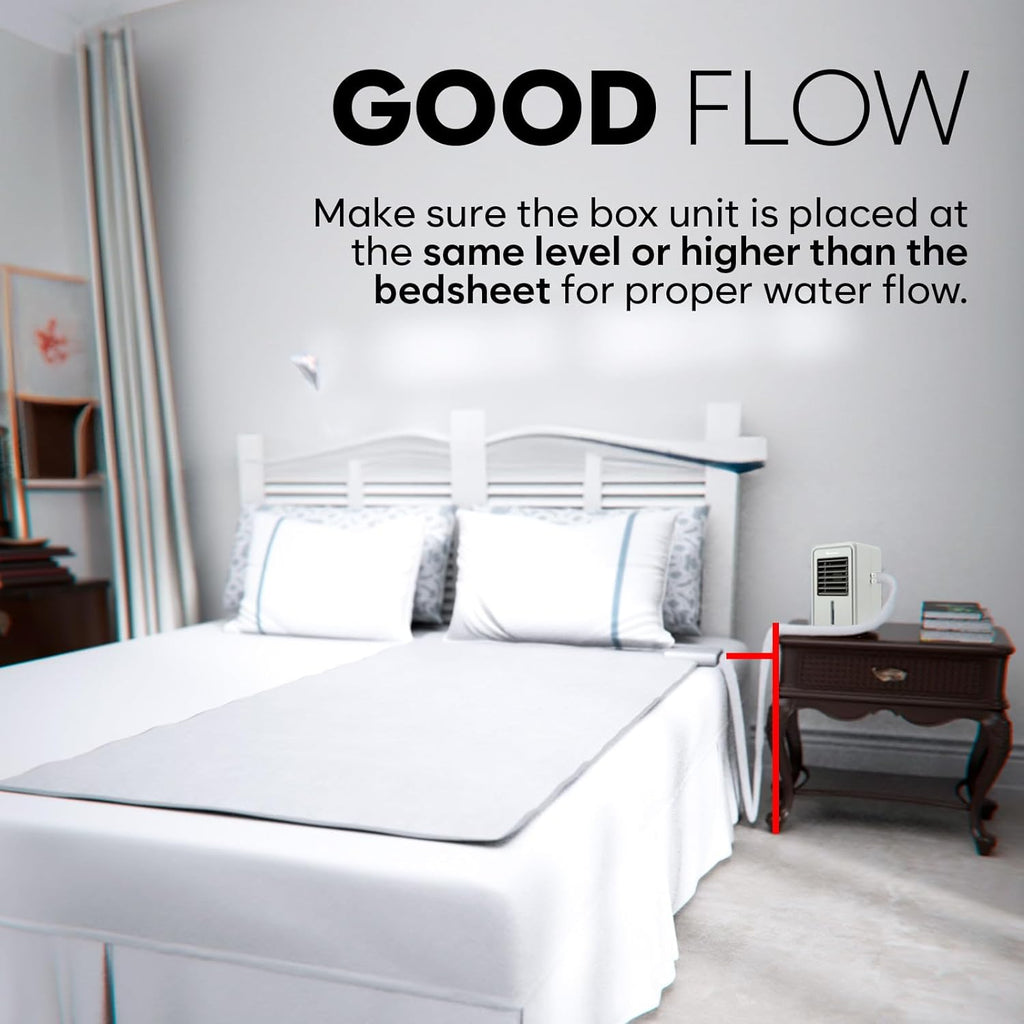 Gray Twin Cotton Mattress Cooling Pad A49332