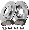 291 mm 6 Lug Brake Disc Rotors + Ceramic Brake Pads + Clips P7892