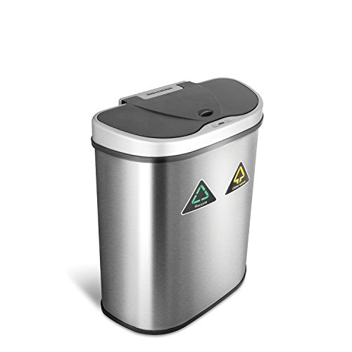 Automatic Touchless Motion Sensor 18.5 Gal. Stainless Steel Trash Can P310242