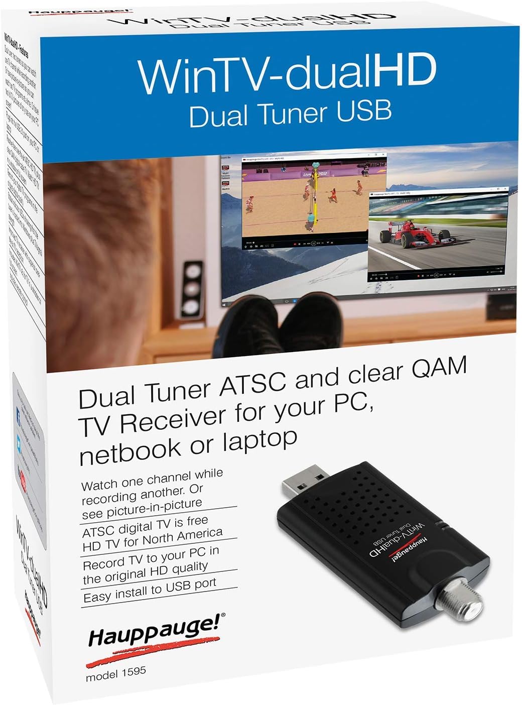 Dual USB 2.0 HD TV Tuner F5585