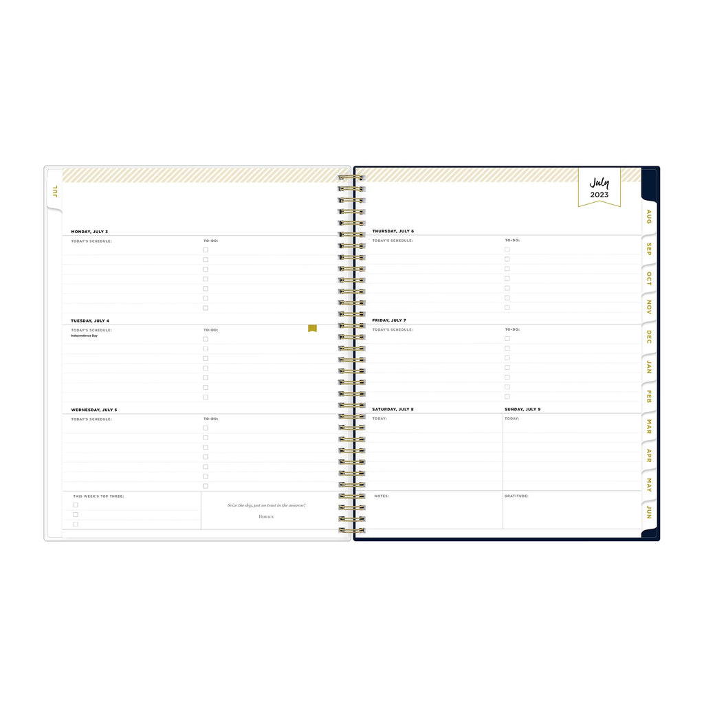8.5x11 Weekly Monthly Planner Z657