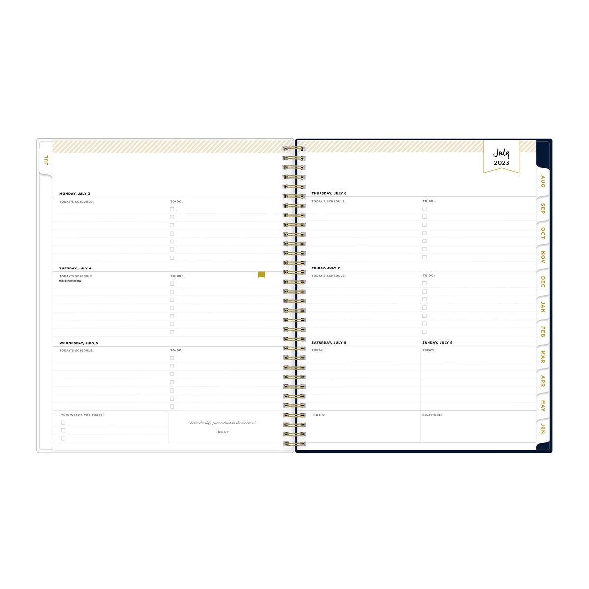 8.5x11 Weekly Monthly Planner Z657