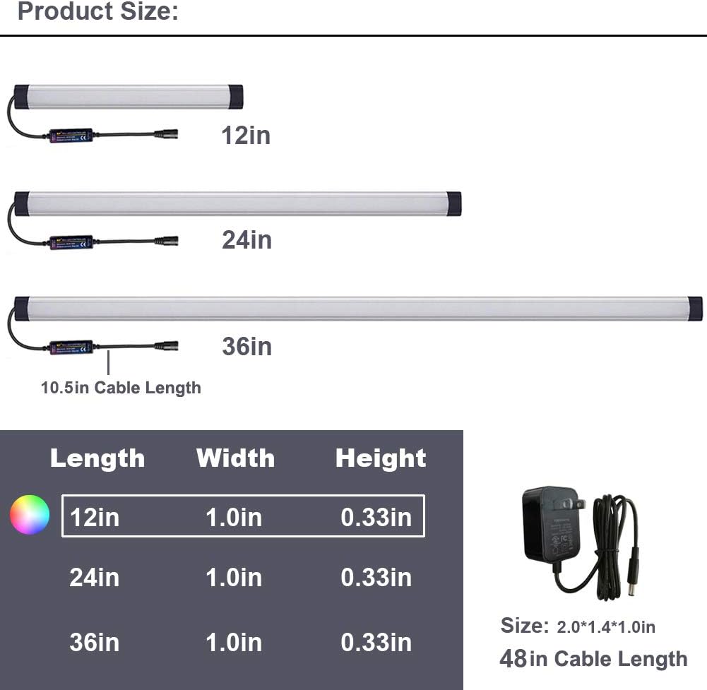 Dimmable RGB LED Light Bar (24 Inch) V4266