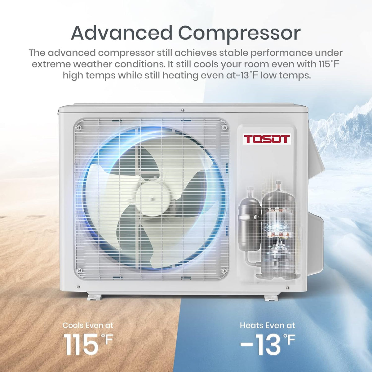 12,000 BTU Ductless Mini-Split Air Conditioner Heat Pump with Installation Kit X496265