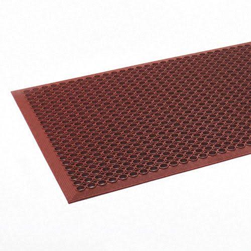 Heavy-Duty Anti-Fatigue Rubber Mat 36 x 60 Terra Cotta C5886