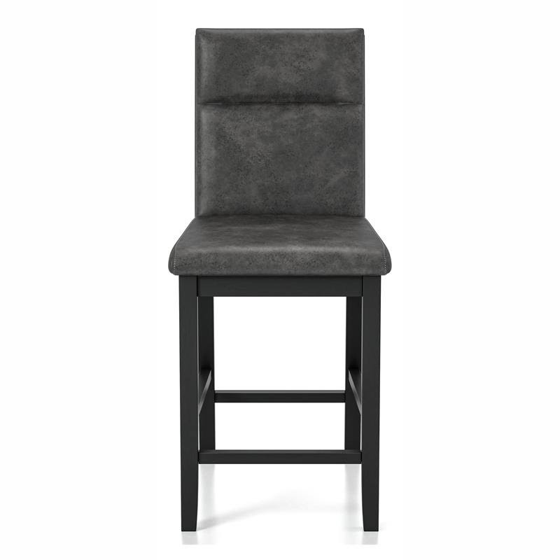 Gray Wood Counter Height Dining Chair (Set of 2) J363