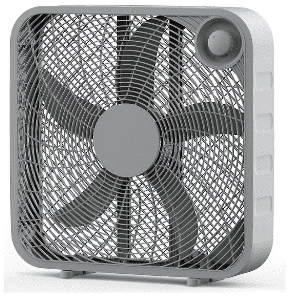 Black 3-Speed Portable Box Fan Y3025