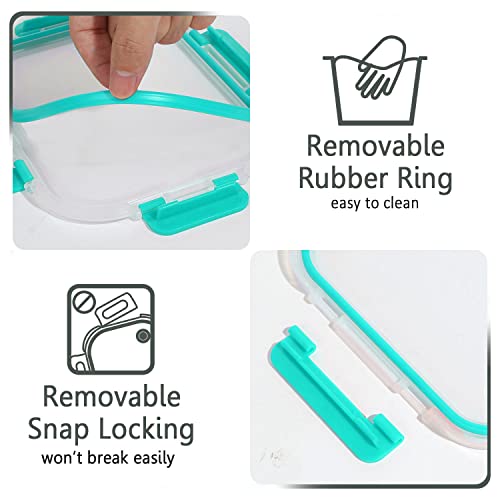 10-Pack 22 Oz White Glass Meal Prep Containers with Lids D53160