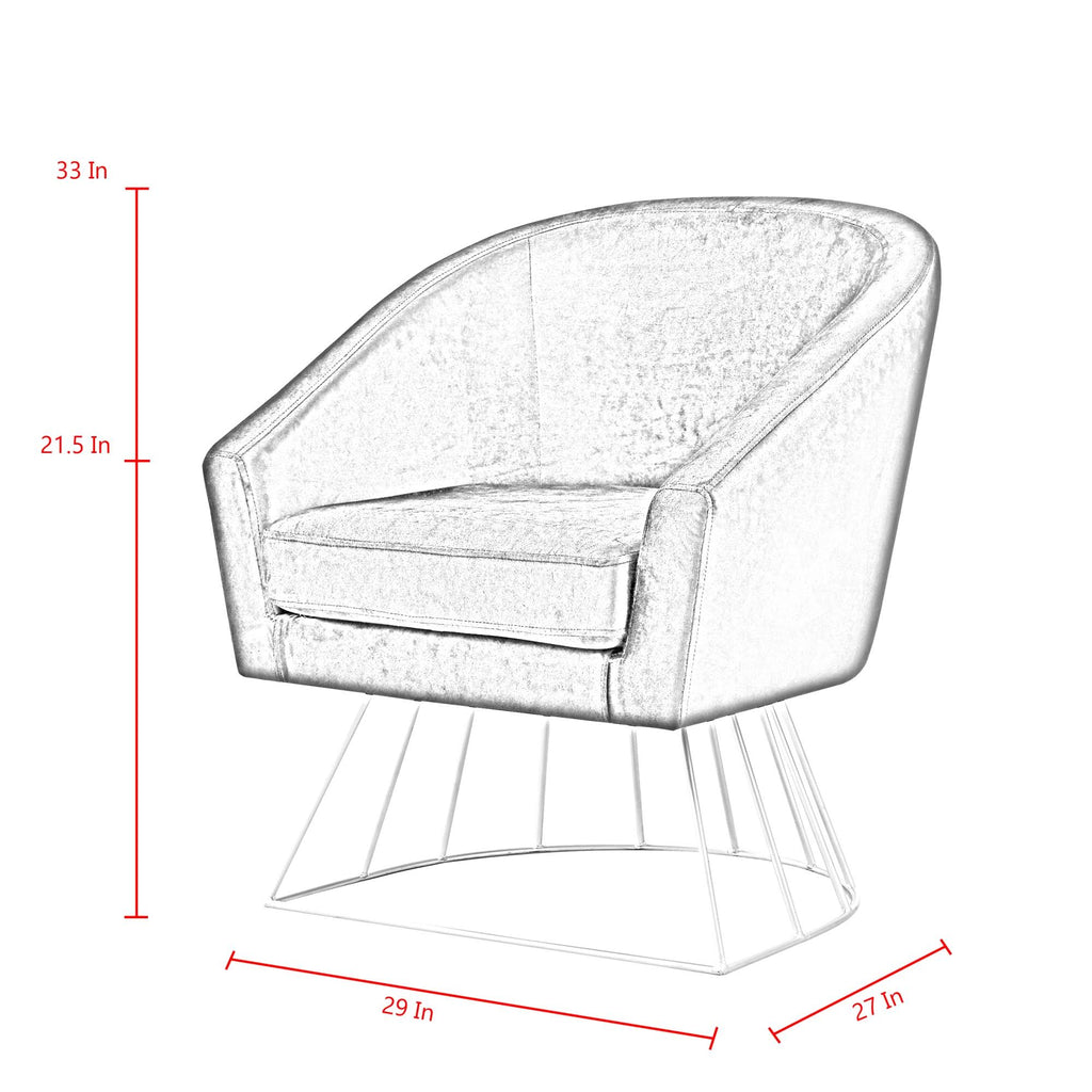 Velvet Accent Chair L852719