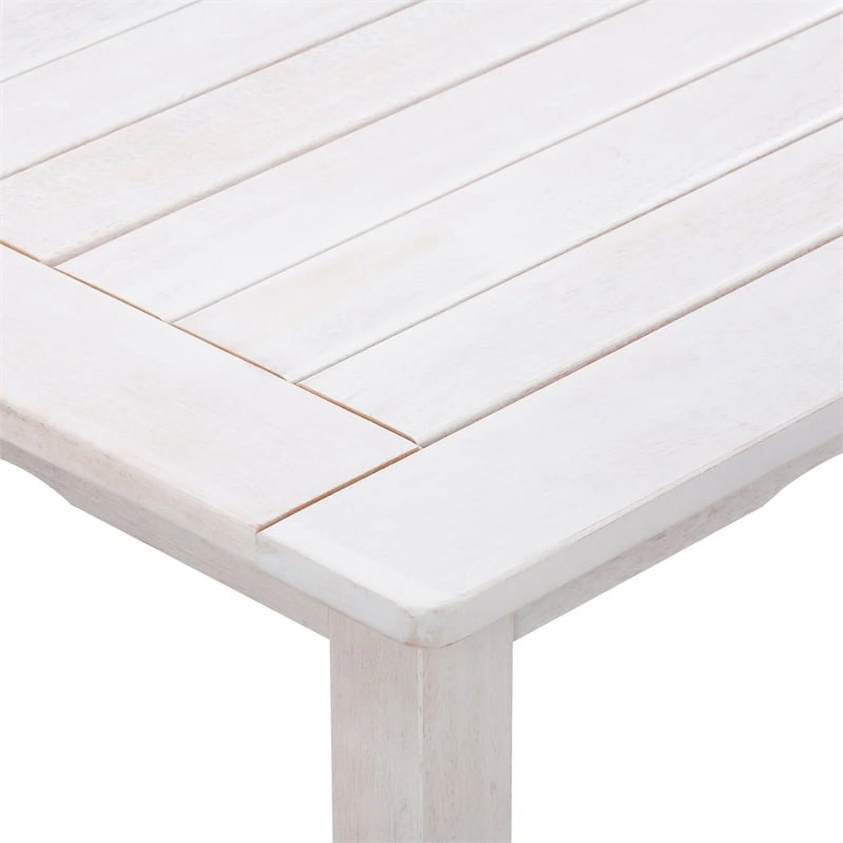 White Washed Wood 5pc Outdoor Dining Set S1824