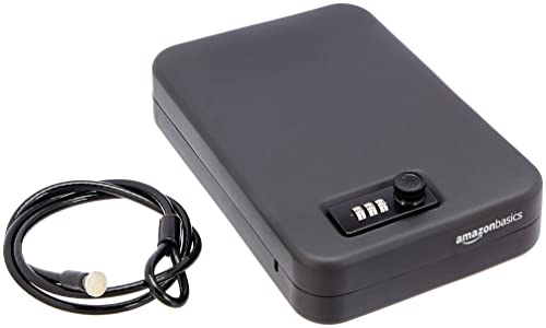 Large Black Portable Security Case Lock Box F40512