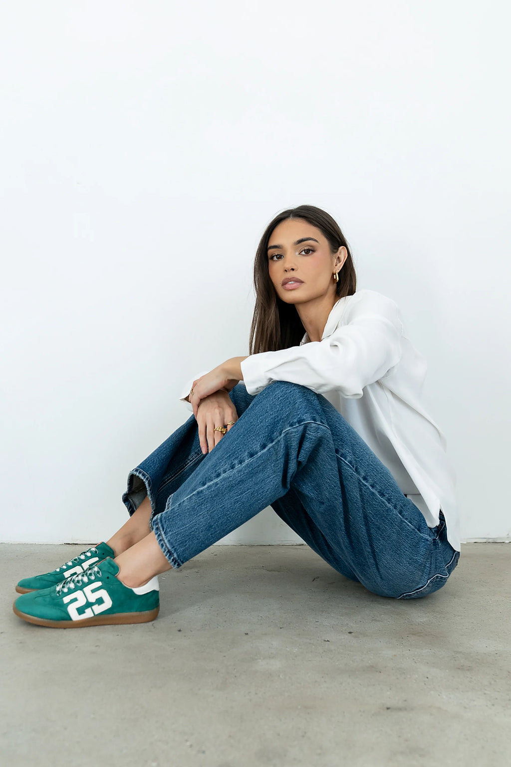 Retro Sneakers in Green Y3557