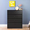 4-Drawer Deep Black Dresser F72080