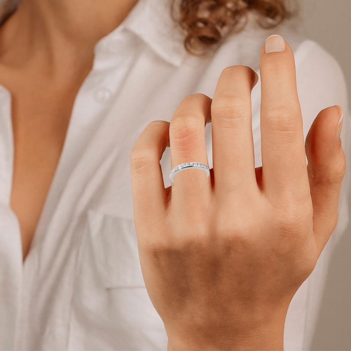 Platinum Diamond Wedding Band K2921