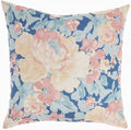 Blue Ivory Indoor Outdoor Washable Throw Pillow P4286
