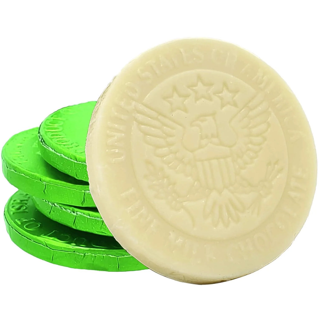 White Milk Chocolate Coins 50-Pack F6714