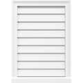 20x22W x 12x22H Vertical Surface Mount PVC Gable Vent O80385