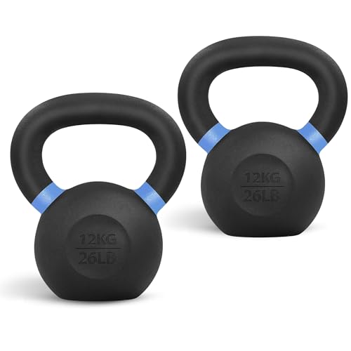 Powder Coated Cast Iron Kettlebell Weight Set T12910