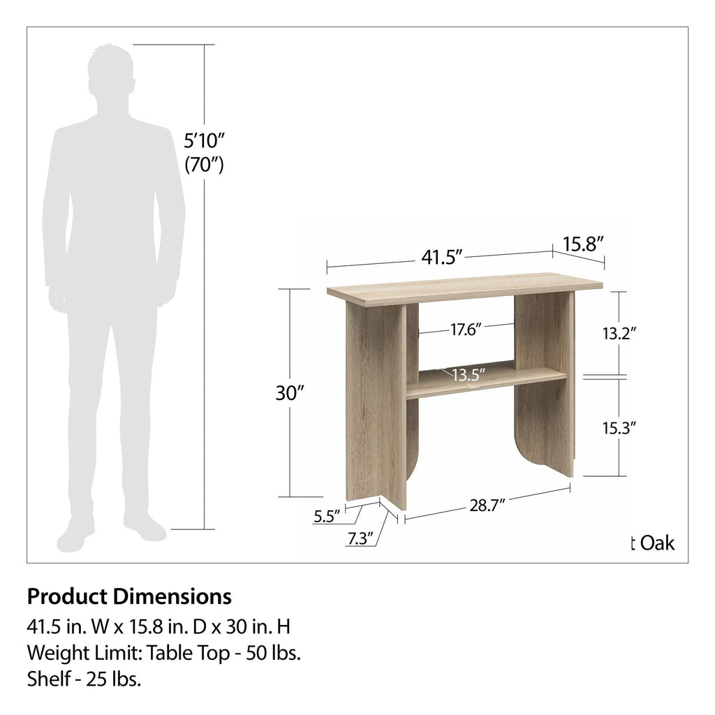 Light Oak Console Table D2253