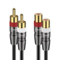 2 RCA Extension Cable Male to Female, Copper Shell Gold-Plated, 6 Feet T35983