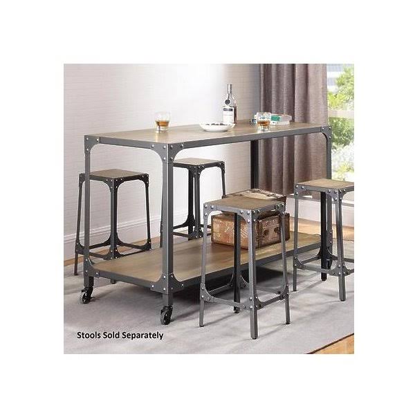 Rustic Light Brown Kitchen Island A6365