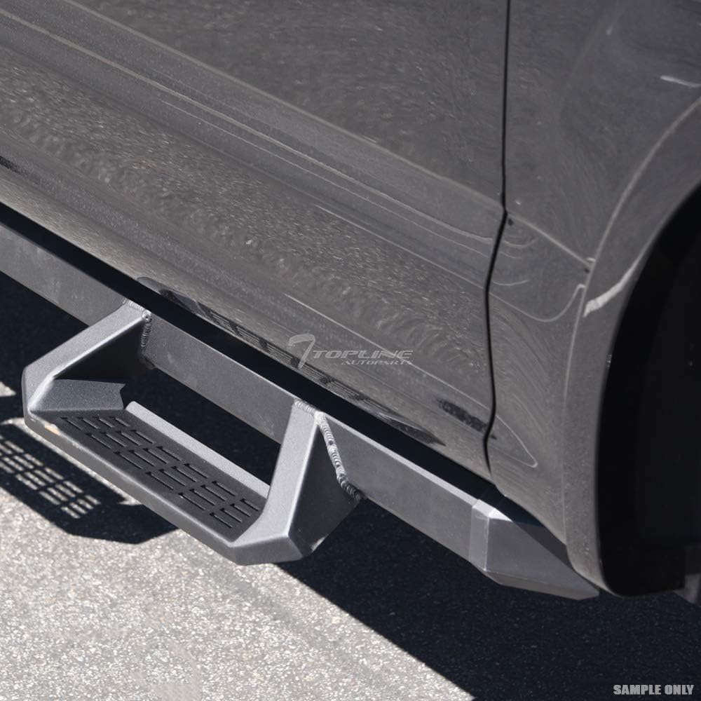 Matte Black Aluminum Drop Step Side Nerf Bars Running Boards X75751