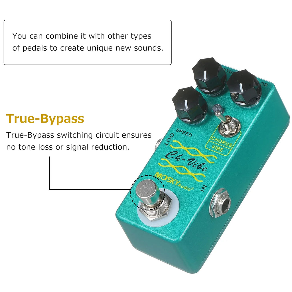 Mini Chorus/Vibe Guitar Effect Pedal Y618