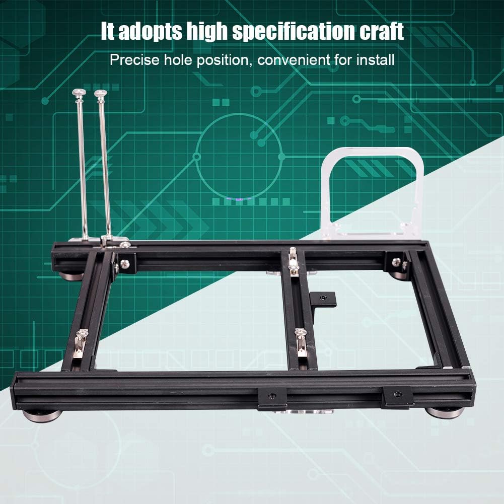 Black Aluminum Open Air Computer Test Bench Case A996