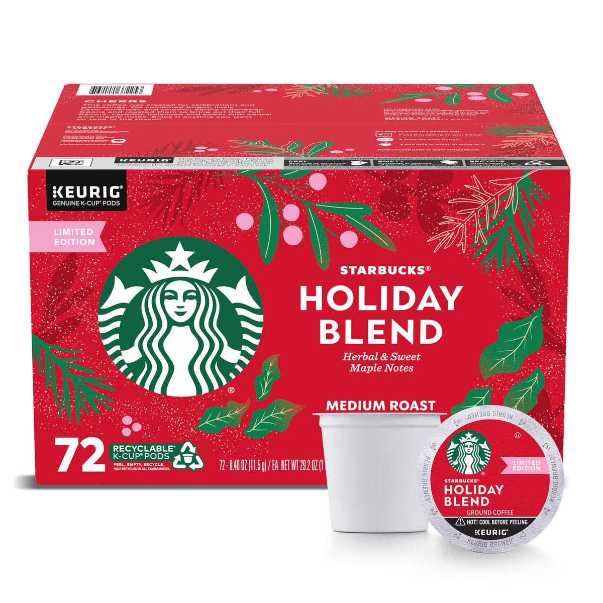 72 Count Coffee K Cup Pods B120223