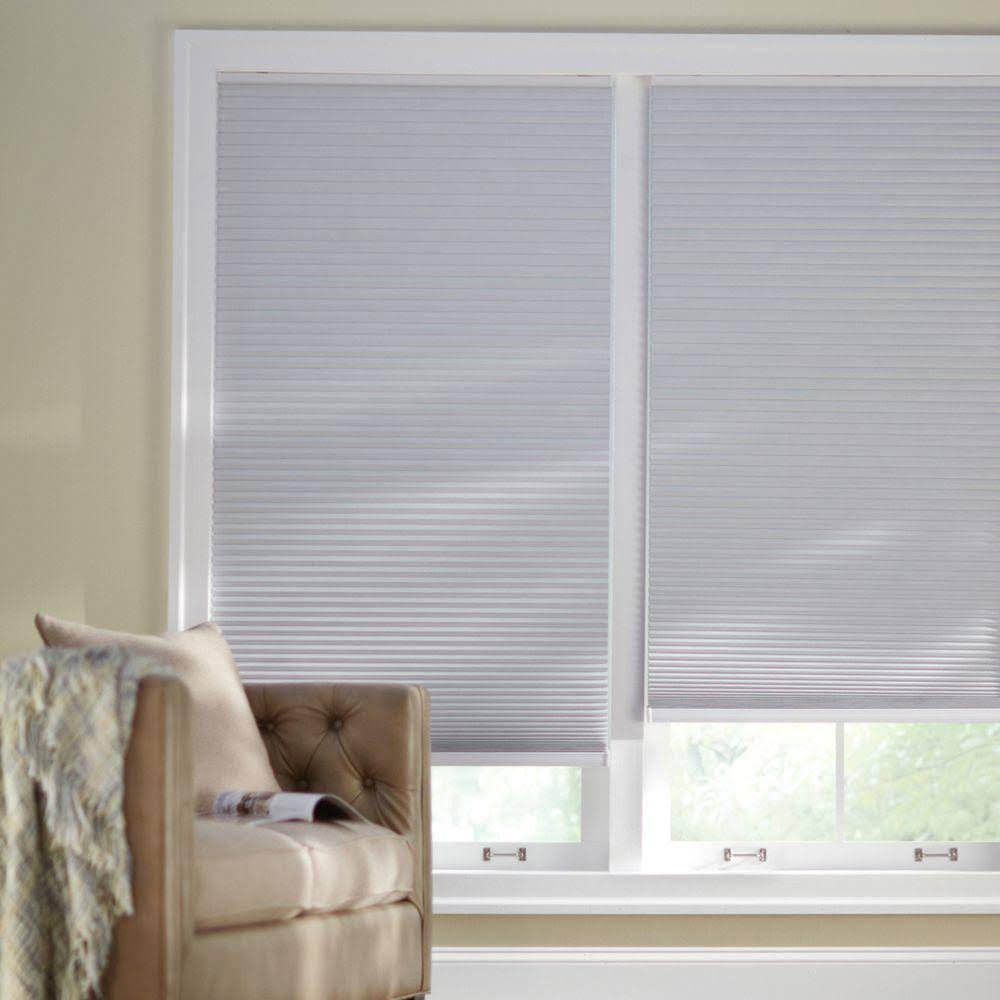 Shadow White Cordless Blackout Cellular Shade T816468